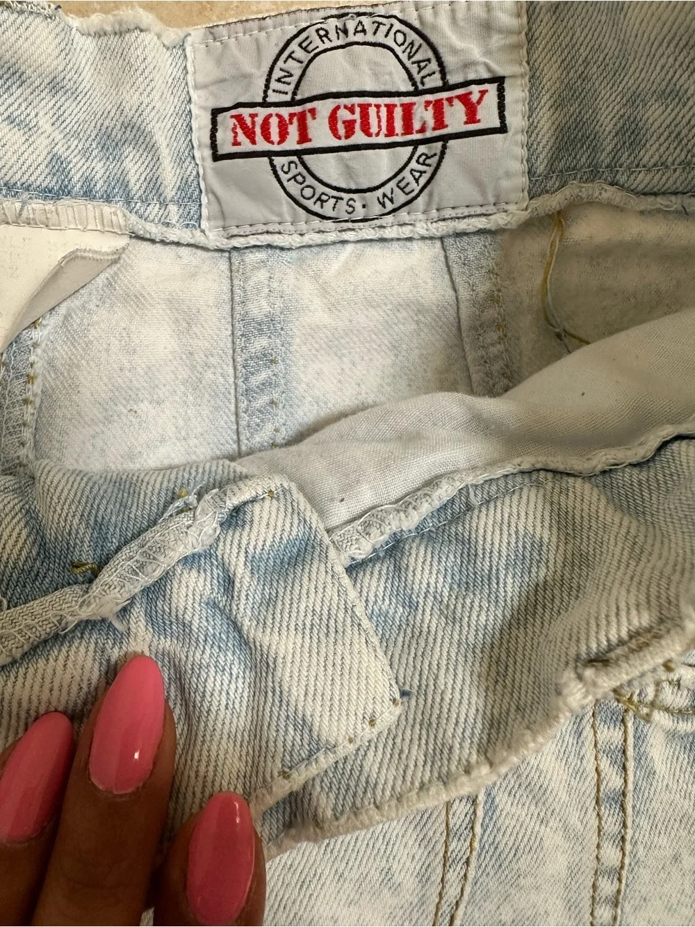 Vintage Light Wash Denim Shorts